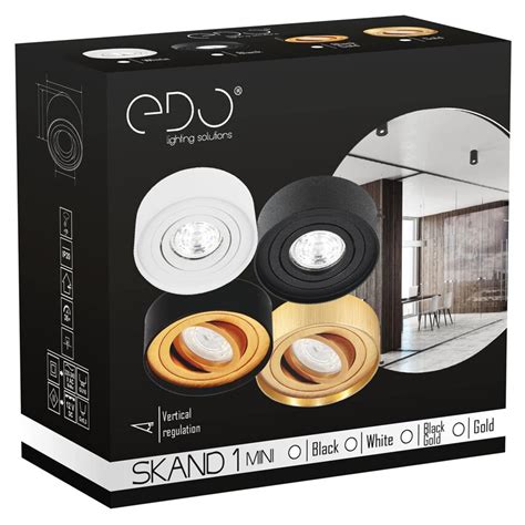 Skand Mini Gold Ip Spot Plafonnier Rond Dor Edo Edo