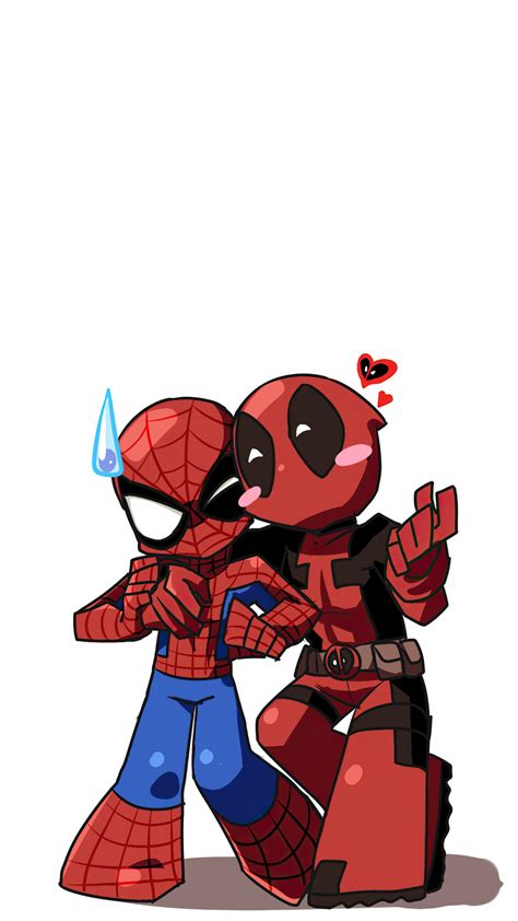 Deadpool And Spiderman Wallpaper