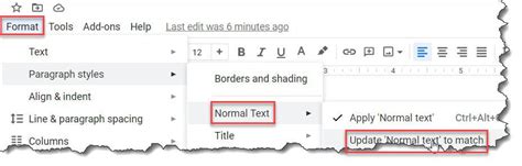 how to set a font as default in google docs