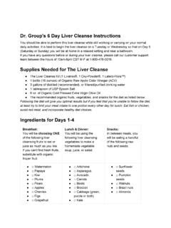 Dr Group S Day Liver Cleanse Instructions The Power Hour Dr