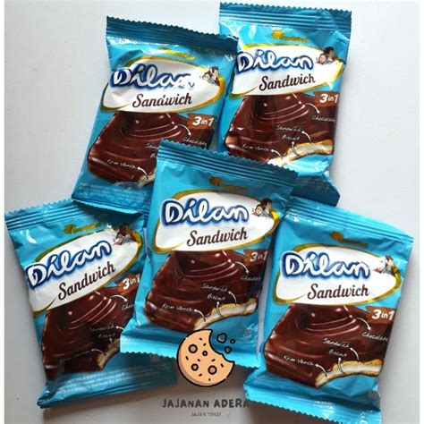 Jual Dilan Sandwich Renceng Biskuit Salut Coklat Shopee Indonesia