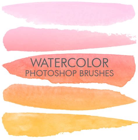 Free Watercolor Brushes Photoshop | Free Watercolor Photoshop Brushes