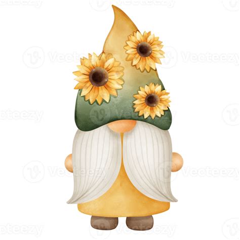 Sunflower Gnome PNGs for Free Download