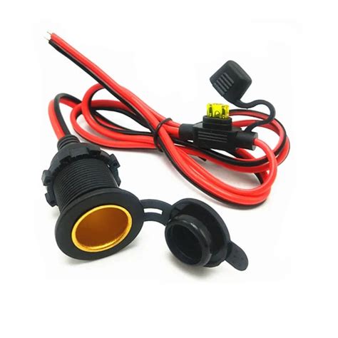 Jtron Car Cigarette Lighter Socket 12v Pure Copper 30A Extension Cord