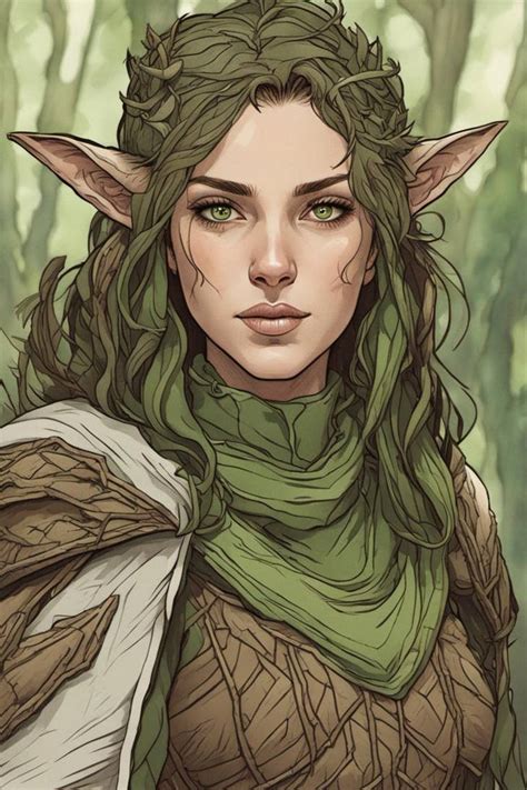 Wood Elf Druid By Thedrimdrim On Deviantart