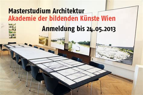 Akademie der bildenden Künste Wien Master Bachelor in Architektur