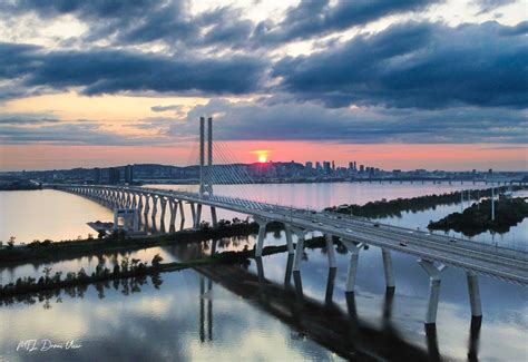 Montreals Champlain Bridge Wall Art Ready To Hang Etsy