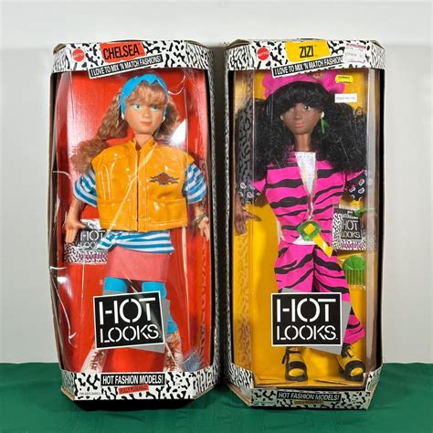 LOT Vintage Mattel Hot Looks Dolls Chelsea Zizi W Box EstateSales Org
