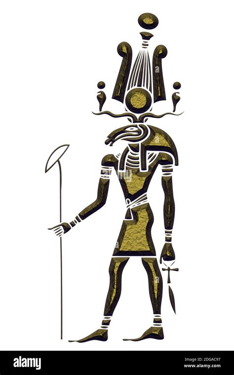 Image Of The Khensu God Of Ancient Egypt Khensu Is An Ancient