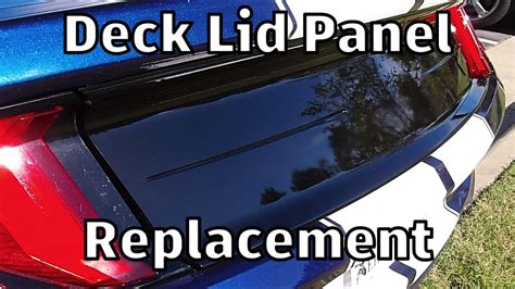 How To Replace A Deck Lid Panel For S Mustang Youtube