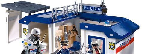 Poste De Police Transportable Playmobil City Action Police Playmobil