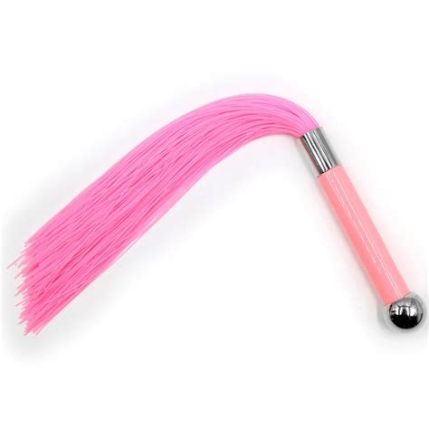 Buy 40cm Cosplay Silicone Tassel Spanking Whip Slap