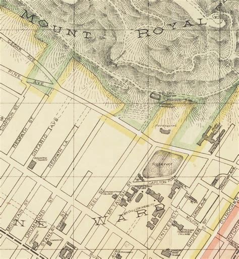 1898 City Of Montreal Map The Dark Room