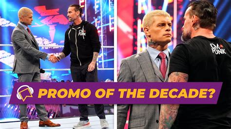 Cody Rhodes Cm Punk With The Promo Of The Decade Youtube