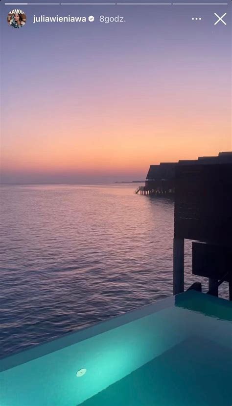 Julia Wieniawa Zn W Na Malediwach Za Bikini Zap Aci A Krocie Pudelek