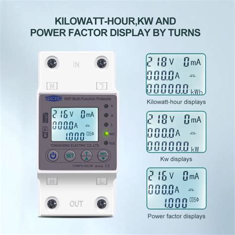 Official Shipment Tomzn A Wifi Smart Switch Tuya Energy Meter Kwh