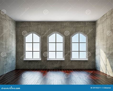 Leerer Raum Mit Fenster Stock Abbildung Illustration Von Vorstand