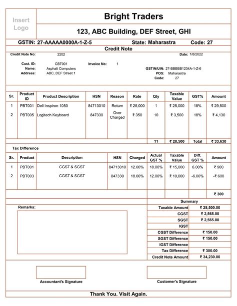 How To Make A Credit Note In Excel Printable Templates