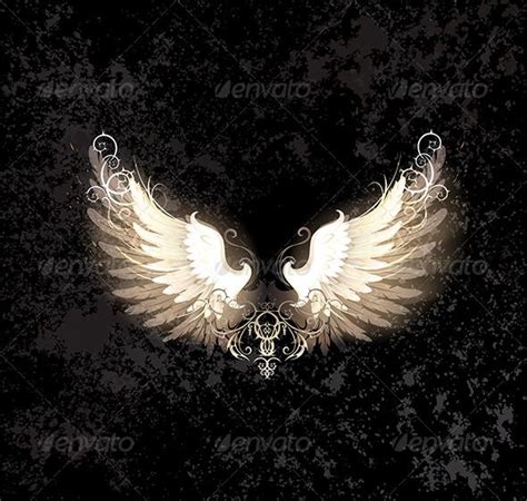 Light Wings | Angel wings vector, Angel wings drawing, Wings drawing