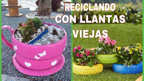 10 Ideas Creativas Para Decorar Tu Jardín Con Llantas