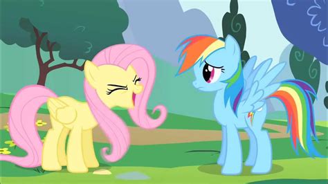 Rainbow Dash And Fluttershy The Elements Of A Good Cheer Full Scene