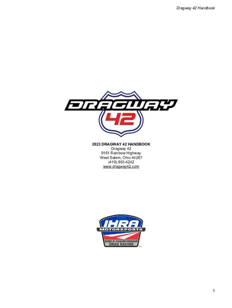 Fillable Online Dragway Rainbow Hwy West Salem Ohio Fax