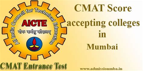 Top CMAT Colleges in Mumbai MBA Admission through CMAT