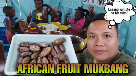 African Fruits Mukbang Prutas Na Lasang Kamote Na Medyo Maasim