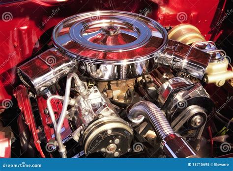 Muscle Car Engine Stock Image Image Of Machine Mechanic 18715695