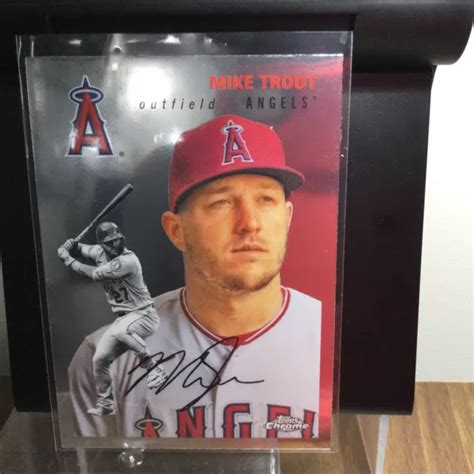 Topps Chrome Platine Baseball Mike Trout Los Angeles Angels