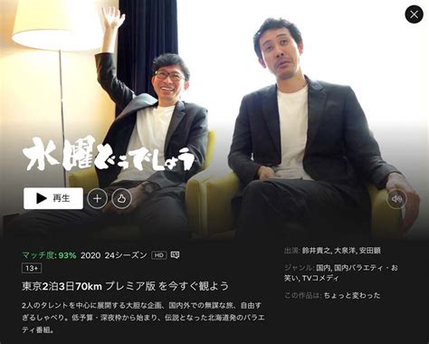 画像1 大泉洋は番組を降りるのか？水曜どうでしょう「東京2泊3日70km プレミア版」netflixで本日配信 Phile Web