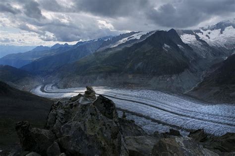 Le Formidabili Immagini Del Ghiacciaio Dell Aletsch Svizzera Si Vede