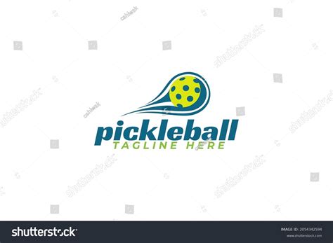 Pickleball Logo Vector Graphic For Any Business Royalty Free Stock Vector 2054342594