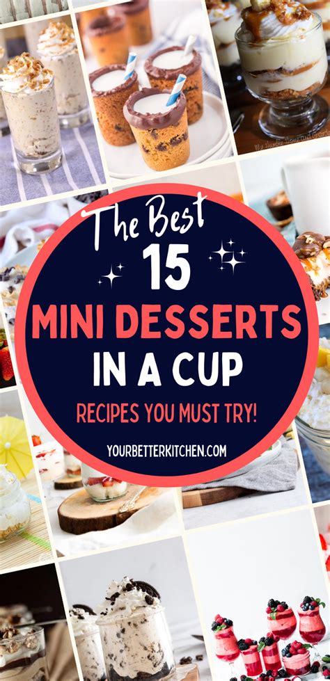 Mini Dessert Cups Recipes