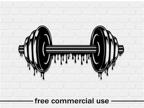 Dumbbell Svg Crossfit Svg Dumbbell Cut Files For Cricut Barbell Svg