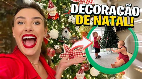 DECORANDO MINHA CASA PARA O NATAL e REAÇÃO DAS CRIANÇAS Amanda