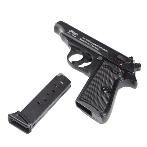 Walther PP Schreckschuss Pistole Kal 9mm P A K brüniert 50 Schuss