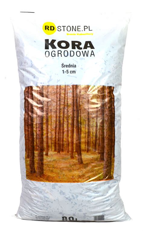 KORA SOSNOWA ŚREDNIA 10 50 mm 80L OGRODOWA przesiewana sortowana 4