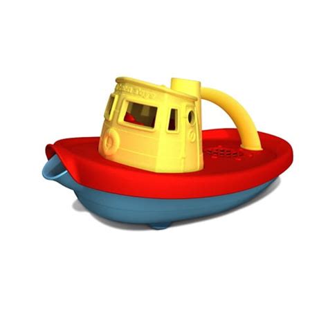 Green Toys Tug Boat Bath Toy Yellow Top