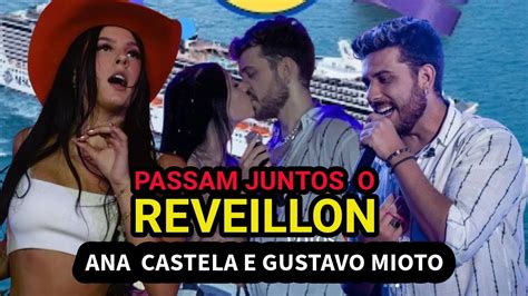 ANA CASTELA E GUSTAVO MIOTO PASSAM REVEILLON NO NAVIO SMC PREZIOSA