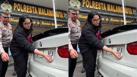 Aksi Mahasiswi Malang Naik Mobil Bmw Pakai Nopol Vulgar Ditilang Polisi