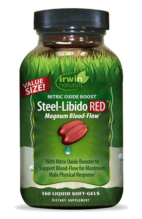 Steel Libido Red® With Nitric Oxide Boost Value Size Irwin Naturals