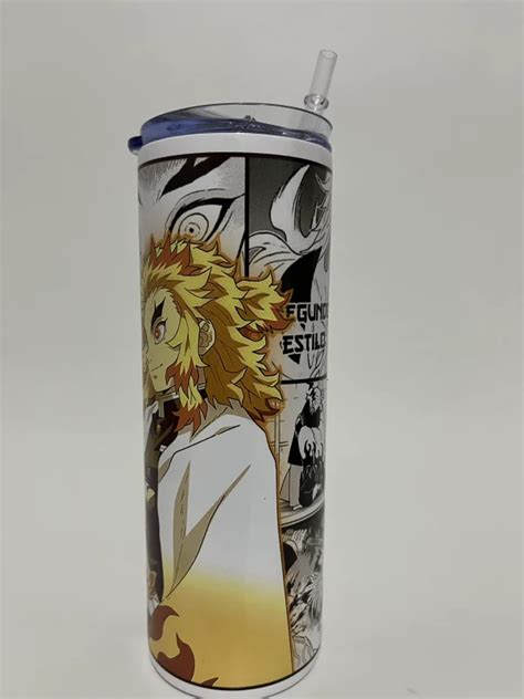 Skinny Tumbler Kyojuro Rengoku Oz Acero Inoxidable