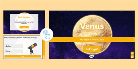 Venus Multiple Choice Quiz Teacher Made Twinkl