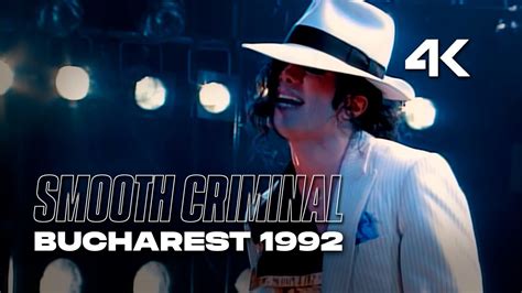 4K Michael Jackson Smooth Criminal Bucharest 1992 YouTube