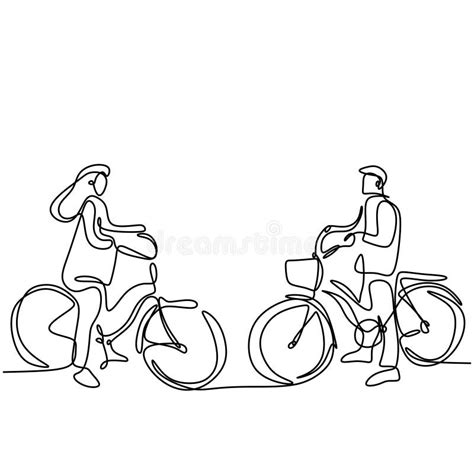 Couple Riding A Bike With Romantic Couple Concept Wedding And