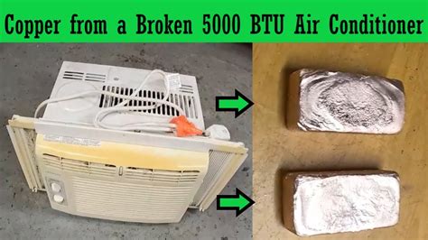 Scrapping A 5000 Btu Air Conditioner How Much Copper Roadside Trash To Free Copper Asmr