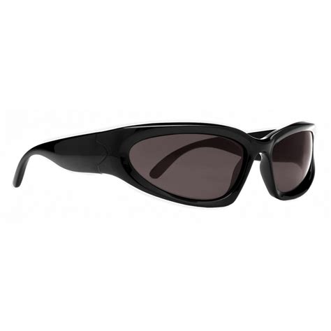 Balenciaga Swift Oval Sunglasses Black Sunglasses Balenciaga