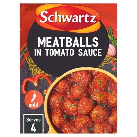 Schwartz Authentic Spanish Meatballs In Tomato Sauce Sachet British