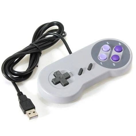 Controle Usb Super Nintendo Snes Joystick Windows Mac Linux em Promoção